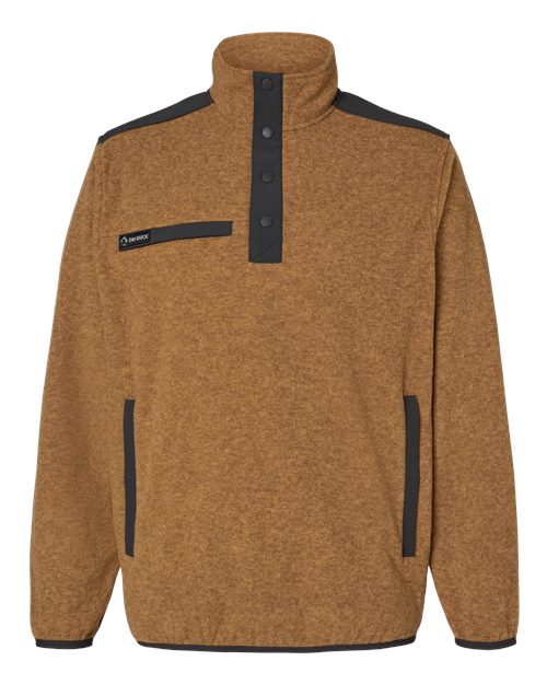 DRI DUCK 7353 — Men's Ranger Melange Fleece Pullover — Saddle