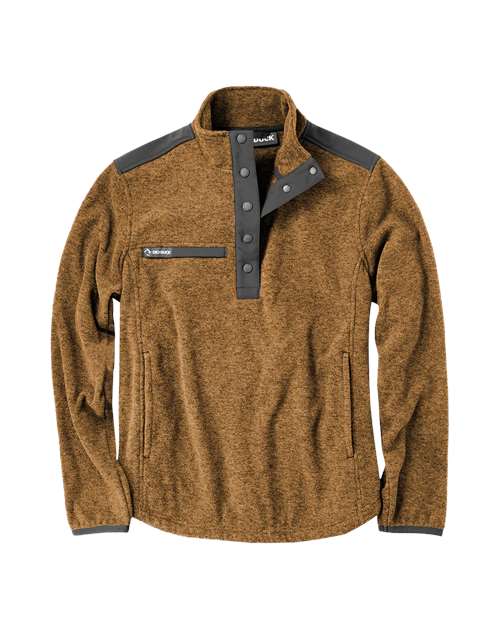 DRI DUCK 9341 — Women's Sierra Melange Fleece Pullover — Saddle