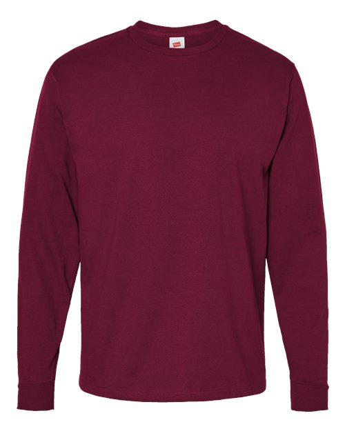 Hanes 5286 — Essential-T Long Sleeve T-Shirt — Athletic Cardinal