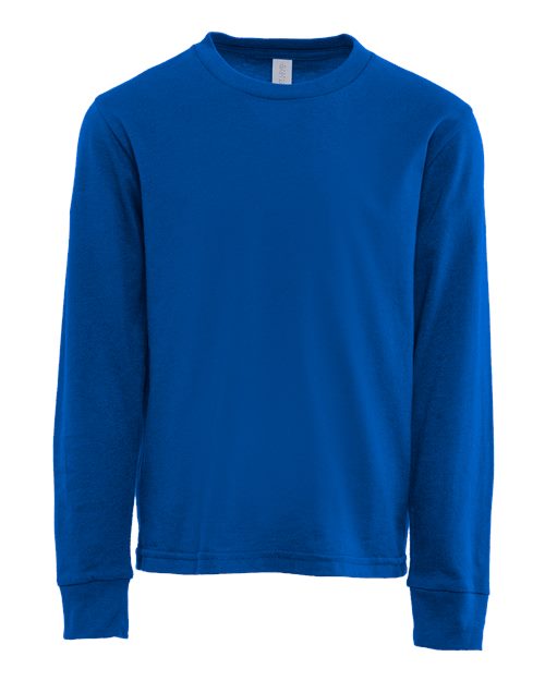 Next Level 3311 — Youth Cotton Long Sleeve T-Shirt — Royal