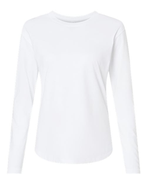 Next Level 3911 — Women's Cotton Relaxed Long Sleeve T-Shirt — White
