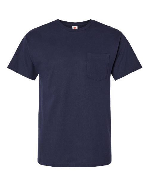Hanes 5290P — Essential-T Pocket T-Shirt — Athletic Navy