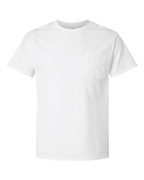 Hanes 5290P — Essential-T Pocket T-Shirt — White