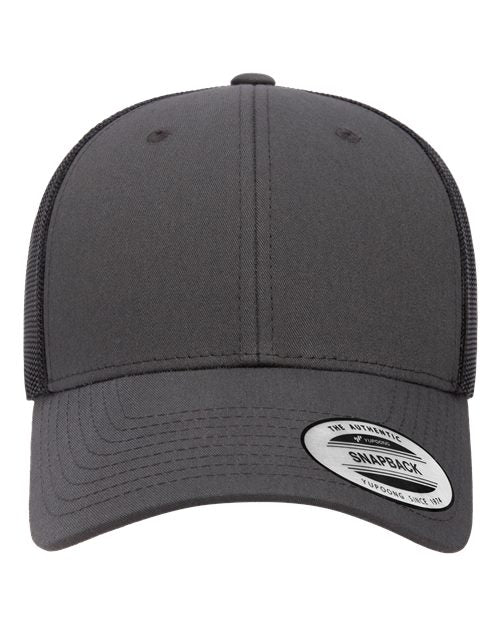 YP Classics 6601 — Elite Cap — Charcoal/ Black