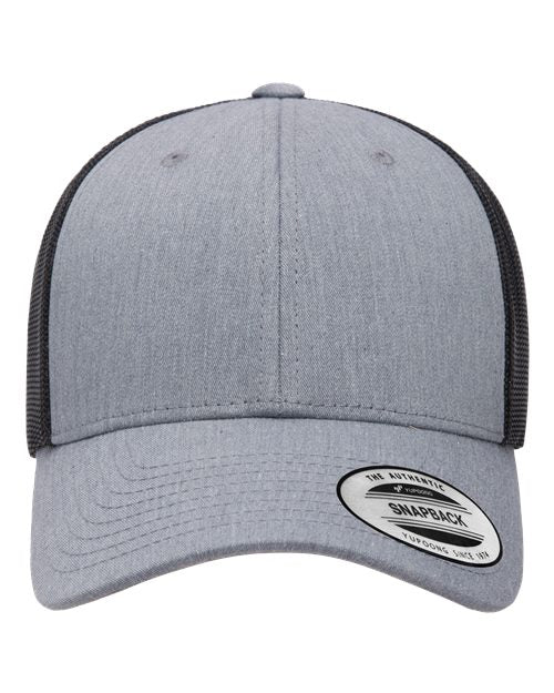 YP Classics 6601 — Elite Cap — Heather/ Black