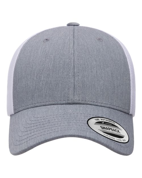 YP Classics 6601 — Elite Cap — Heather/ White