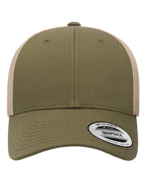 YP Classics 6601 — Elite Cap — Moss Green/ Khaki