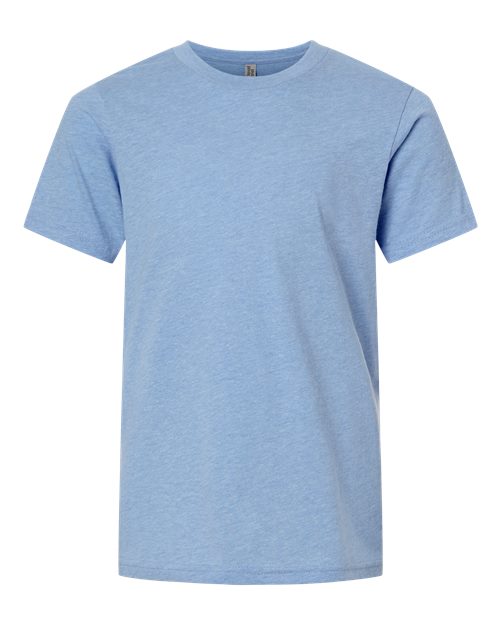Next Level 3312 — Youth CVC T-Shirt — Heather Columbia Blue