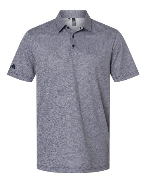 Adidas A591 — Men's Space Dyed Polo — Collegiate Navy Melange