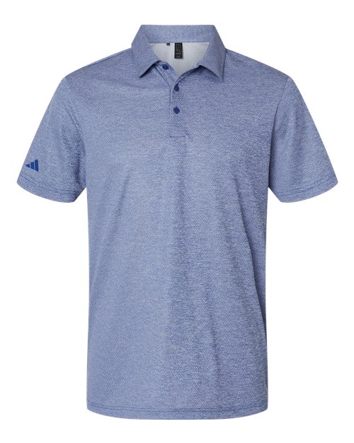 Adidas A591 — Men's Space Dyed Polo — Collegiate Royal Melange