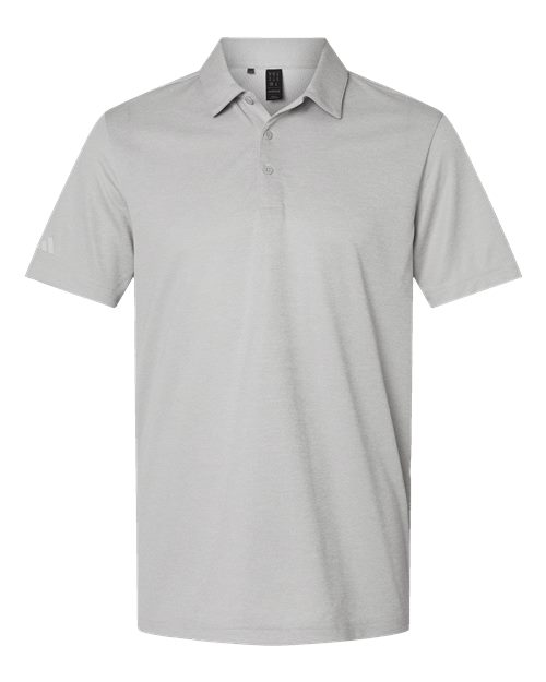 Adidas A591 — Men's Space Dyed Polo — Grey One Heather