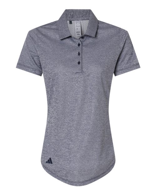 Adidas A592 — Women's Space Dyed Polo — Collegiate Navy Melange