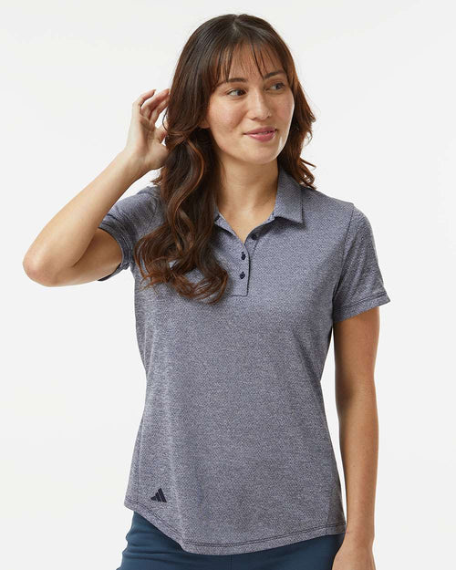 Adidas A592 — Women's Space Dyed Polo — Collegiate Navy Melange