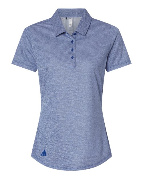 Adidas A592 — Women's Space Dyed Polo — Collegiate Royal Melange
