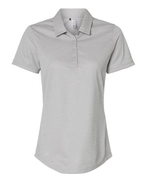 Adidas A592 — Women's Space Dyed Polo — Grey One Heather