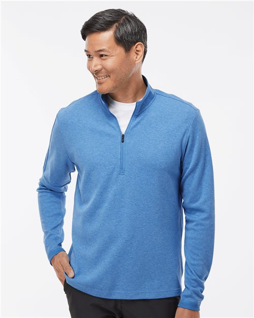 Adidas A554 — Men's 3-Stripes Quarter-Zip Sweater Pullover — main view