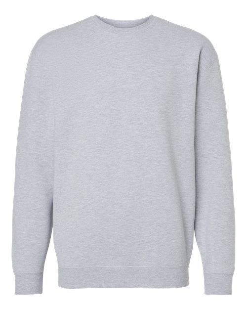 Independent Trading Co. IND3000 — Unisex Heavyweight Crewneck Sweatshirt — Grey Heather