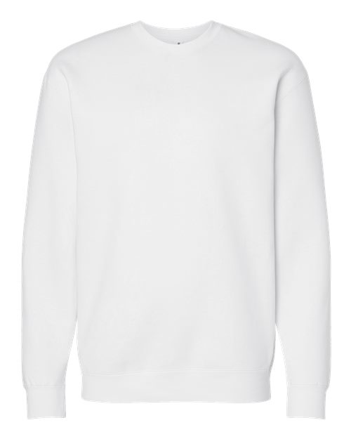 Independent Trading Co. IND3000 — Unisex Heavyweight Crewneck Sweatshirt — White