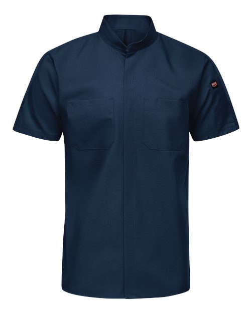 Red Kap SX46 — Men's Mimix™ Pro+ Short Sleeve Work Shirt With OilBlok — Navy