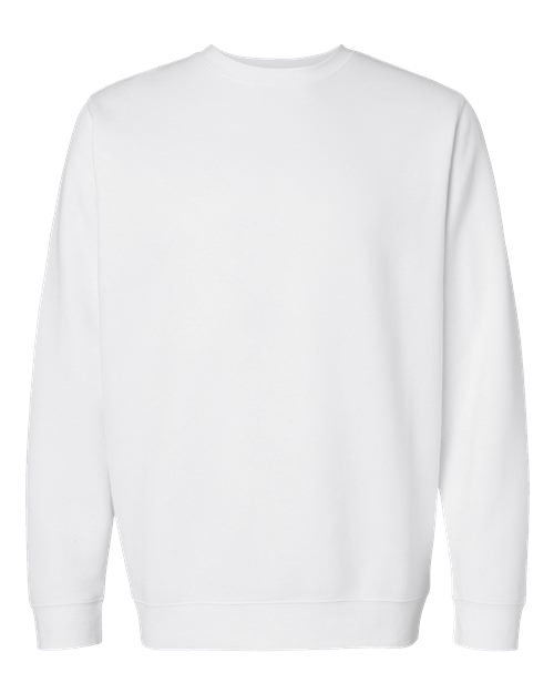 LAT 6925 — Unisex Elevated Fleece Crewneck Sweatshirt — White
