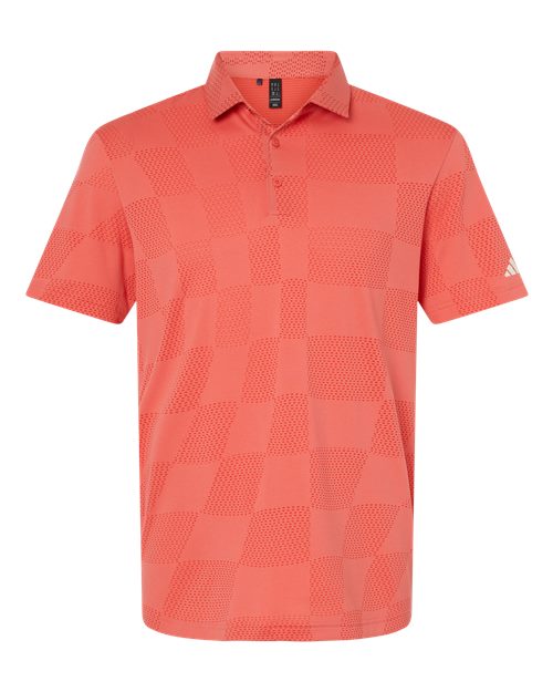 Adidas A2004 — Men's Ultimate365 Textured Polo — Preloved Scarlet