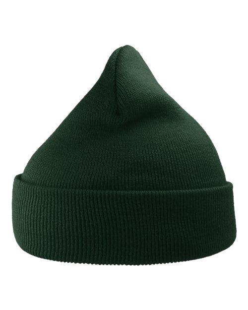 Atlantis Headwear WIND — Sustainable 12" Knit Beanie — Bottle Green