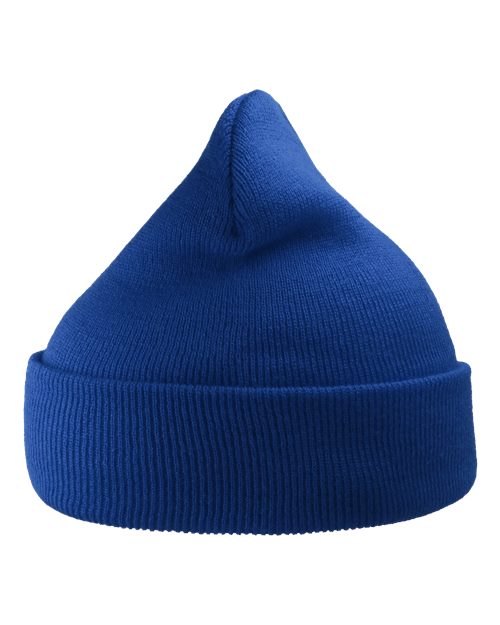 Atlantis Headwear WIND — Sustainable 12" Knit Beanie — Royal