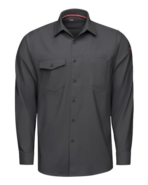 Red Kap TSM4 — Men's Cooling Long Sleeve Work Shirt — Carbon