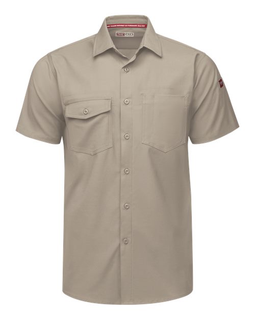 Red Kap TSM2T — Men's Tall Cooling Work Shirt — Sand