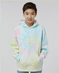 Independent Trading Co. PRM1500TD — Youth Midweight Tie-Dyed Hooded Sweatshirt — main view