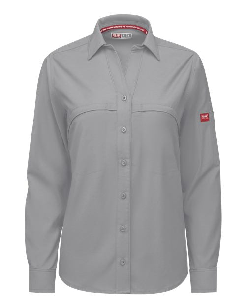 Red Kap TSW3 — Women's Cooling Long Sleeve Work Shirt — Gravel