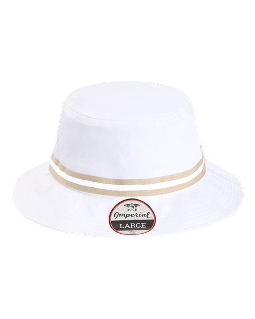 Imperial 1371P — The Oxford Performance Bucket Hat — White/ Khaki