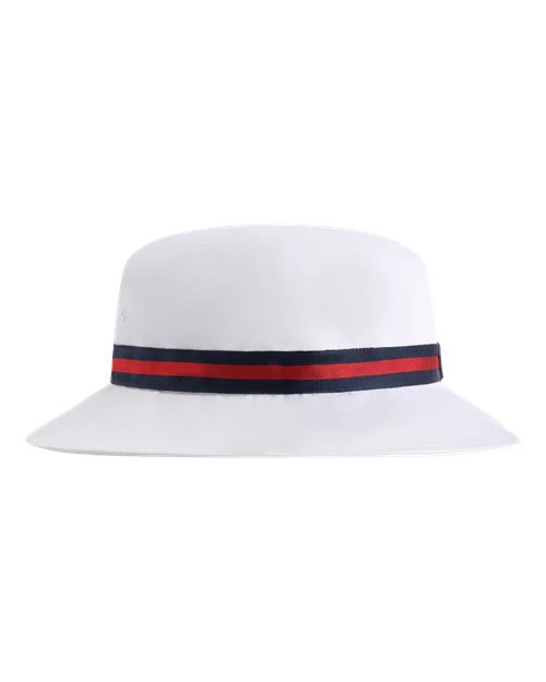 Imperial 1371P — The Oxford Performance Bucket Hat — White/ Navy/ Red