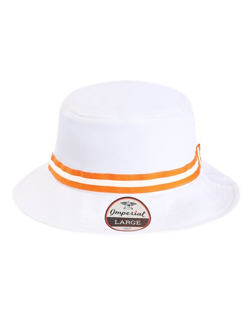 Imperial 1371P — The Oxford Performance Bucket Hat — White/ Orange