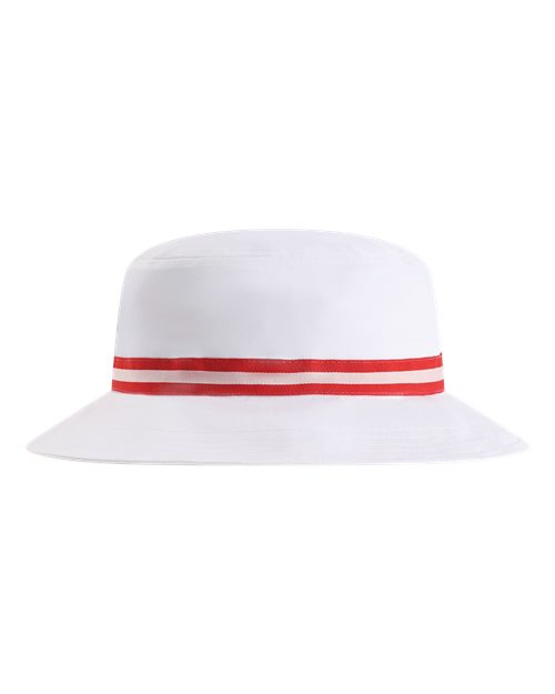 Imperial 1371P — The Oxford Performance Bucket Hat — White/ Red