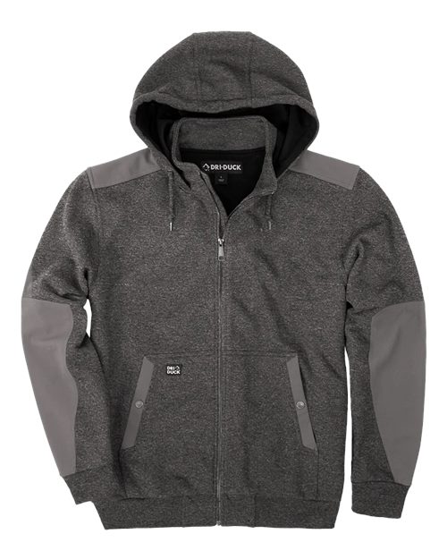 DRI DUCK 7340 — Men's Mission Fleece Pro Full-Zip Jacket — Dark Oxford