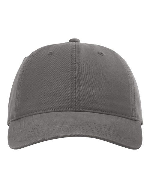 Richardson 326 — Peach Twill Dad Hat — Charcoal
