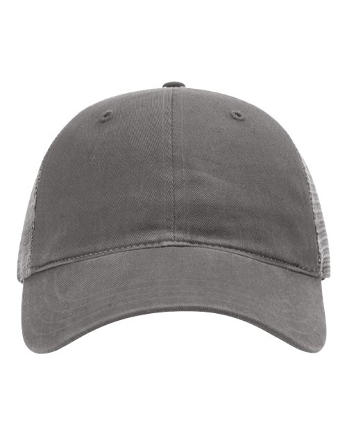 Richardson 111 — Garment-Washed Trucker Cap — Charcoal