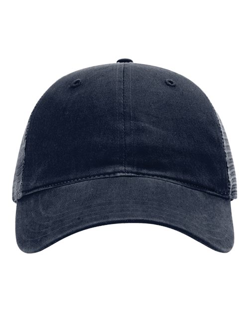Richardson 111 — Garment-Washed Trucker Cap — Navy