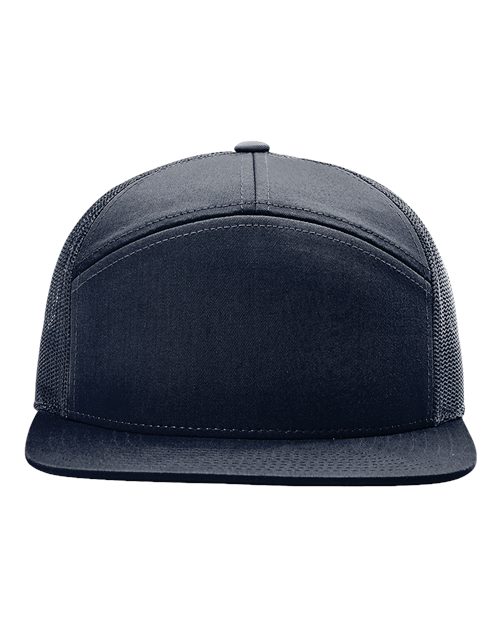 Richardson 168 — Seven-Panel Trucker Cap — Navy