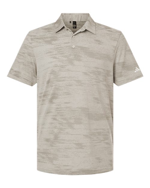 Adidas A2005 — Men's Ultimate365 Textured Stripe Polo — Alumina/ Silver Pebble