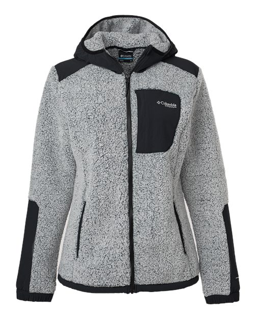 Columbia 208903 — Women's Arctic Crest™ Sherpa Full-Zip Jacket — White/ Black