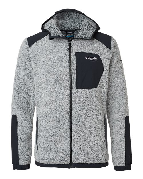 Columbia 209647 — Men's Arctic Crest™ Sherpa Full-Zip Jacket — White/ Black