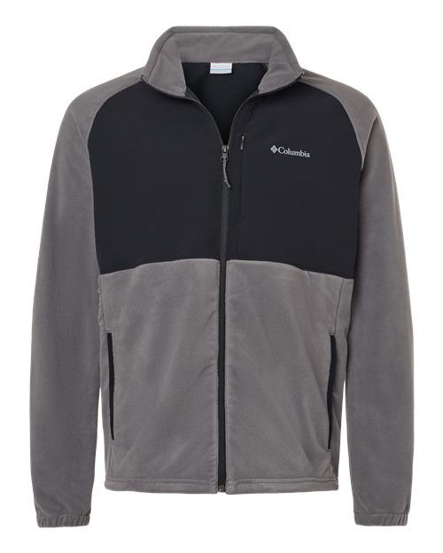 Columbia 209578 — Men's Sage Peak™ Fleece Full-Zip Jacket — City Grey/ Black
