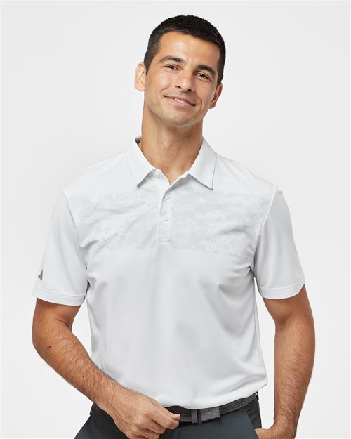 Adidas A585 — Men's Camo Chest Print Polo — main view
