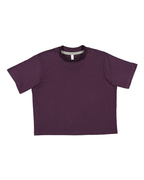 LAT 3518 — Women's Boxy Tee — Plum