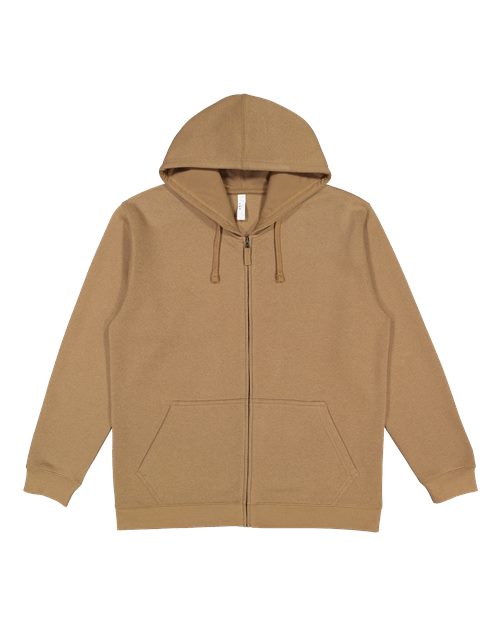 LAT 6927 — Unisex Full-Zip Hoodie Sweatshirt — Coyote Brown