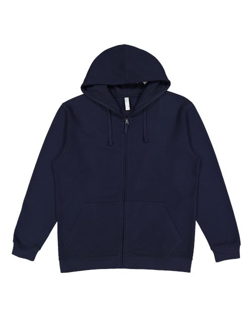 LAT 6927 — Unisex Full-Zip Hoodie Sweatshirt — Navy