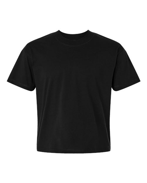 LAT 3520 — Unisex Boxy Jersey Tee — Black