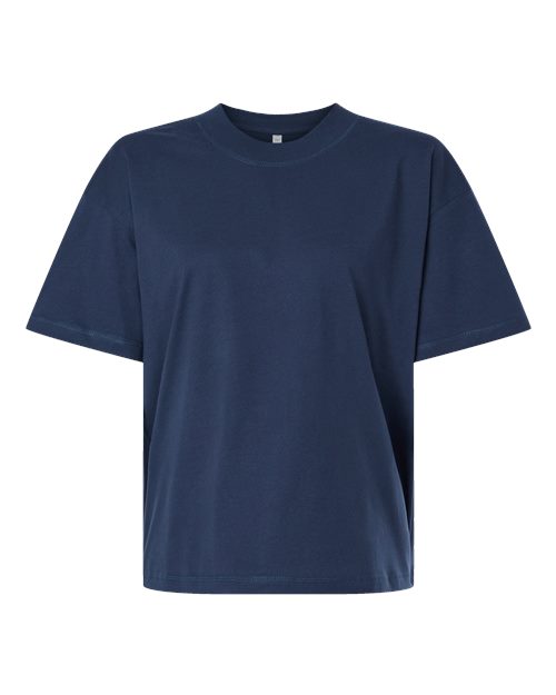 LAT 3520 — Unisex Boxy Jersey Tee — Denim